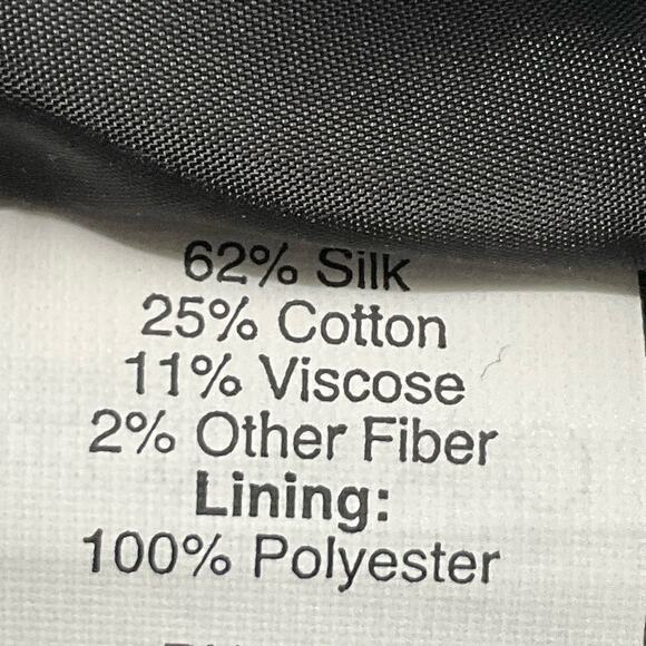 J CREW Womens Mini Skirt Tweed Silk Metallic Blue Black Postage Stamp Prep sz 6 - Picture 11 of 12